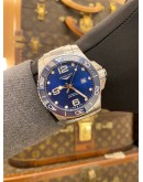 (LIKE NEW) 2022 LONGINES HYDROCONQUEST REF L3.782.4.96.6 BLUE DIAL 43MM AUTOMATIC WATCH -FULL SET-