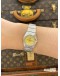 (LIKE NEW) 2016 OMEGA CONSTELLATION LADY 18K 750 YELLOW GOLD REF 123.20.24.60.57.002 MOTHER OF PEARL DIAMOND DIAL 24MM QUARTZ WATCH -FULL SET-
