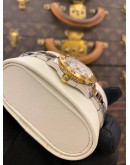 2020 LONGINES HYDROCONQUEST LADIES TWO TONE PVD YELLOW GOLD REF L3.247.3.16.7 WHITE DIAL 29MM QUARTZ WATCH