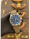 2022 IWC PILOT LE PETIT PRINCE CHRONOGRAPH REF IW377714 BLUE DIAL 43MM AUTOMATIC WATCH