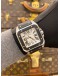 2009 CARTIER SANTOS 100 XL BLACK RUBBER REF 2656 WHITE ROMAN NUMERALS DIAL 38MM X 51MM AUTOMATIC WATCH -FULL SET-