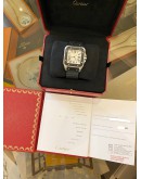 2009 CARTIER SANTOS 100 XL BLACK RUBBER REF 2656 WHITE ROMAN NUMERALS DIAL 38MM X 51MM AUTOMATIC WATCH -FULL SET-