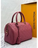 (LIKE NEW) LOUIS VUITTON SPEEDY BANDOULIERE 25 NM IN ROSE BRUYERE PINK MONOGRAM EMPREINTE LEATHER -FULL SET-