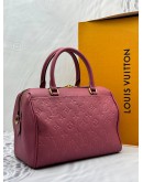 (LIKE NEW) LOUIS VUITTON SPEEDY BANDOULIERE 25 NM IN ROSE BRUYERE PINK MONOGRAM EMPREINTE LEATHER -FULL SET-
