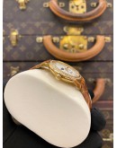 (LIKE NEW) 2013 PATEK PHILIPPE CALATRAVA MOONPHASE DIAMOND 18K 750 YELLOW GOLD REF 4958J MOTHER OF PEARL DIAL 31MM MANUAL WINDING WATCH -FULL SET-