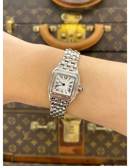 (LIKE NEW) 2025 CARTIER PANTHERE REF WSPN0013 WHITE ROMAN NUMERALS DIAL 23MM X 30MM QUARTZ WATCH -FULL SET-