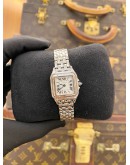 (LIKE NEW) 2025 CARTIER PANTHERE REF WSPN0013 WHITE ROMAN NUMERALS DIAL 23MM X 30MM QUARTZ WATCH -FULL SET-