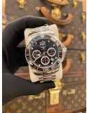 (LIKE NEW) 2024 LONGINES HYDROCONQUEST CHRONOGRAPH REF L3.783.4.56.6 BLACK DIAL 41MM  AUTOMATIC WATCH -FULL SET-