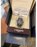 (LIKE NEW) 2024 LONGINES HYDROCONQUEST CHRONOGRAPH REF L3.783.4.56.6 BLACK DIAL 41MM  AUTOMATIC WATCH -FULL SET-