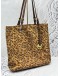 MICHAEL KORS TOTE SHOULDER BAG IN BROWN LEOPARD PRINT LEATHER