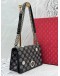 CHRISTIAN DIOR MEDIUM DIORAMA CLASP FLAP SHOULDER BAG IN BLACK EMBROIDERED LEATHER