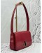 CHRISTIAN DIOR VINTAGE FLAP SHOULDER BAG IN RED LEATHER