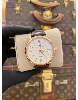 2023 IWC PORTOFINO AUTOMATIC 18K 750 ROSE GOLD REF IW356504 WHITE DIAL 40MM AUTOMATIC WATCH 