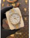 ROLEX DATEJUST 36 REF 16233 HALF 18K 750 YELLOW GOLD WHITE DIAMOND DIAL 36MM AUTOMATIC WATCH