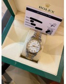 ROLEX DATEJUST 36 REF 16233 HALF 18K 750 YELLOW GOLD WHITE DIAMOND DIAL 36MM AUTOMATIC WATCH