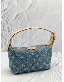 (UNWORN) LOUIS VUITTON MONOGRAM DENIM HILLS POCHETTE 