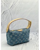 (UNWORN) LOUIS VUITTON MONOGRAM DENIM HILLS POCHETTE 
