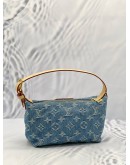 (UNWORN) LOUIS VUITTON MONOGRAM DENIM HILLS POCHETTE 