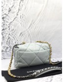 (LIKE NEW) 2023 CHANEL 19 LIGHT BLUE FLAP BAG MICROCHIP