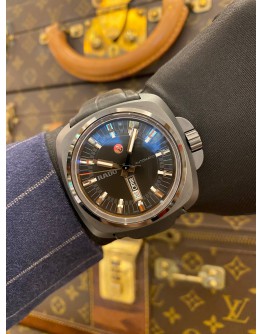 (UNUSED) 2022 RADO HYPERCHROME BLACK CERAMIC REF R32171155 BLACK DIAL 46MM AUTOMATIC WATCH -FULL SET-