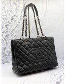 (LIKE NEW) 2010 CHANEL GST GRAND SHOPPING TOTE BAG IN BLACK CAVIAR LEATHER