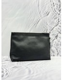 COACH POUCH IN BLACK PEBBLED LEATHER