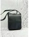 LONGCHAMP FLAP MESSENGER BAG IN BLACK PEBBLED LEATHER