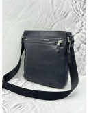 COACH MESSENGER BAG IN DARK BLUE PEBBLED LEATHER
