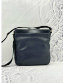 COACH MESSENGER BAG IN DARK BLUE PEBBLED LEATHER