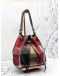 BURBERRY BLUE LABEL MINI CRESTBRIDGE CHECK BUCKET BAG