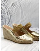 MALONE SOULIERS WEDGES 36 1/2 IN BEIGE COLOR