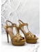 YSL IVES SAINT LAURENT HEELS 36 1/2 IN YELLOW 