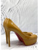 CHRISTIAN LOUBOUTIN HEELS 36 1/2 IN YELLOW