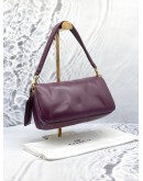 COACH PILLOW TABBY 26 SHOULDER BAG IN PURPLE CALFSKIN LEATHER