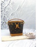 (BRAND NEW) LOUIS VUITTON NANO NOE WITH REMOVABLE STRAP IN BROWN MONOGRAM CANVAS