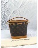 (BRAND NEW) LOUIS VUITTON NANO NOE WITH REMOVABLE STRAP IN BROWN MONOGRAM CANVAS