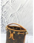 (BRAND NEW) LOUIS VUITTON NANO NOE WITH REMOVABLE STRAP IN BROWN MONOGRAM CANVAS