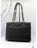 (LIKE NEW) 2010 CHANEL GST GRAND SHOPPING TOTE BAG IN BLACK CAVIAR LEATHER
