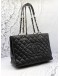 (LIKE NEW) 2010 CHANEL GST GRAND SHOPPING TOTE BAG IN BLACK CAVIAR LEATHER