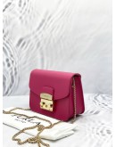 (LIKE NEW) FURLA METROPOLIS MINI CROSSBODY IN HOT PINK - FULL SET-