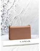 (LIKE NEW) FURLA 1927 CROSSBODY IVY PINK TEXTURED LEATHER WOMAN 