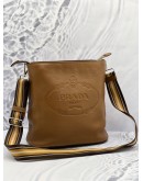 PRADA VITELLO PHENIX LOGO BUCKET MESSENGER CROSSBODY BAG 