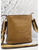 PRADA VITELLO PHENIX LOGO BUCKET MESSENGER CROSSBODY BAG 
