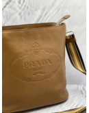 PRADA VITELLO PHENIX LOGO BUCKET MESSENGER CROSSBODY BAG 