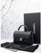 (UNUSED) MICROCHIP 2024 CHANEL SMALL COCO TOP HANDLE AND CROSSBODY BAG IN BLACK CAVIAR LEATHER - FULL SET-
