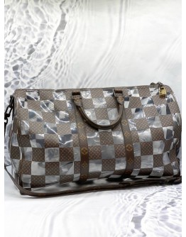 (LIKE NEW) LOUIS VUITTON MONOGRAM CHESS KEEPALL 50 LIMITED/ SPECIAL EDITION  BAG