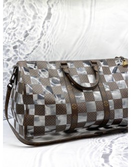 (LIKE NEW) LOUIS VUITTON MONOGRAM CHESS KEEPALL 50 LIMITED/ SPECIAL EDITION  BAG