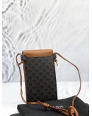 (LIKE NEW) CELINE MACADAM PATTERN POCHETTE POUCH SHOULDER/ CROSSBODY -FULL SET-