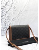 (LIKE NEW) CELINE ENVELOPE TRIOMPHE CANVAS CROSSBODY BAG 