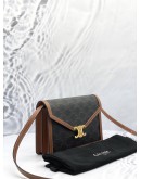 (LIKE NEW) CELINE ENVELOPE TRIOMPHE CANVAS CROSSBODY BAG 